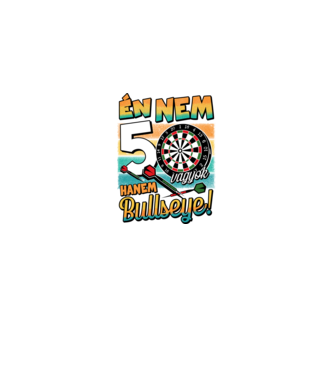 Darts Szülinap 50 éves minta fekete pólón