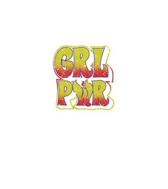 GrlPwr retro minta fekete pólón
