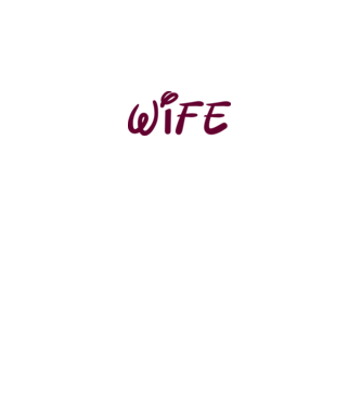 Wife minta fehér pólón