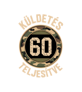 Küldetés teljesítve 60 minta fehér pólón