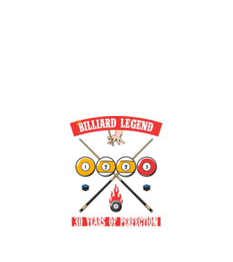 Billiard legend Born in 1993 minta fekete pólón