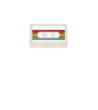 retro tape 1959 vintage minta fekete pólón