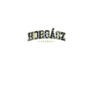 Horgász Legenda minta fekete pólón