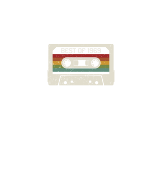 retro tape 1969 vintage minta fekete pólón