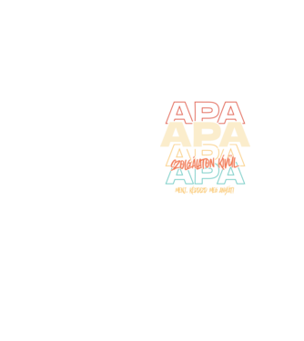 Apa szolgálaton kívül minta neonsárga pólón