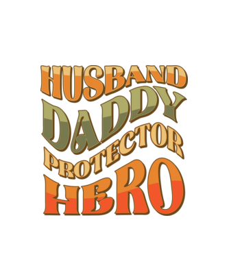 Husband daddy text minta fehér pólón