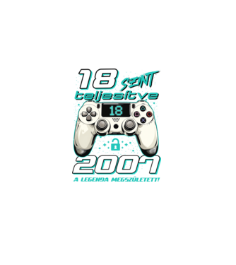 Gamer szülinap 18 éves minta  pólón