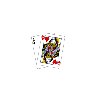 Card AQ minta fekete pólón