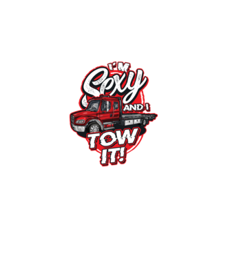 Im sexy and i tow it minta fekete pólón