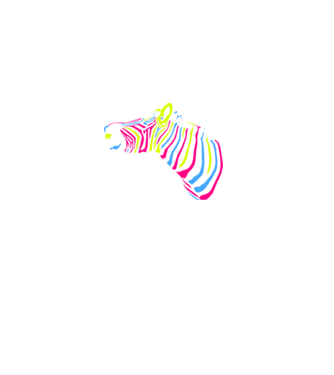 colorzebra-3color minta fekete pólón