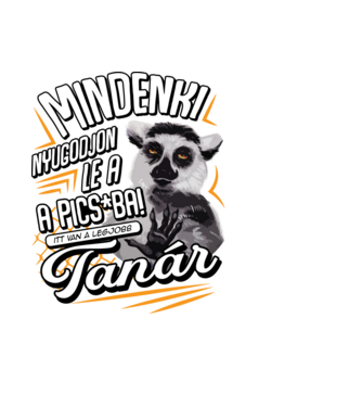 Itt van a legjobb Tanár minta fekete pólón