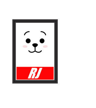 BTS RJ minta világoskék pólón