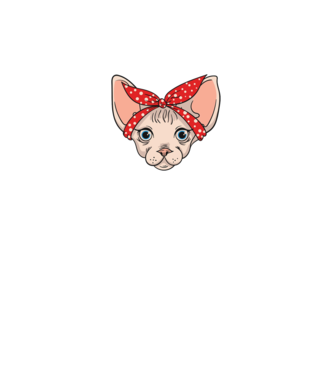 sphynx mom minta fekete pólón