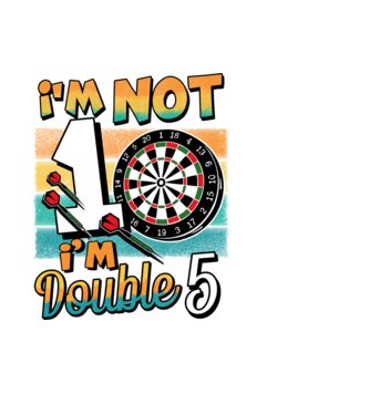 Darts Birthday 10 years old minta fekete pólón