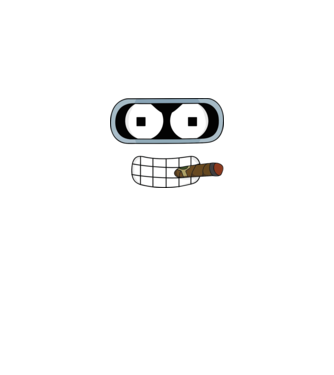 Futurama - Bender minta sötétkék pólón