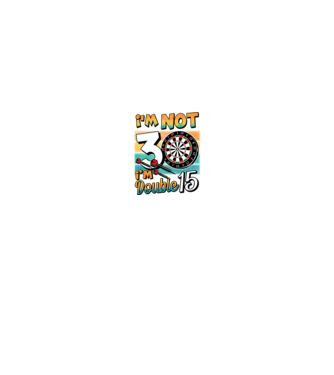 Darts Birthday 30 years old minta fekete pólón