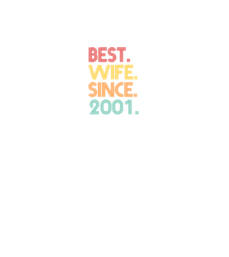 best wife since 2001 retro minta fekete pólón
