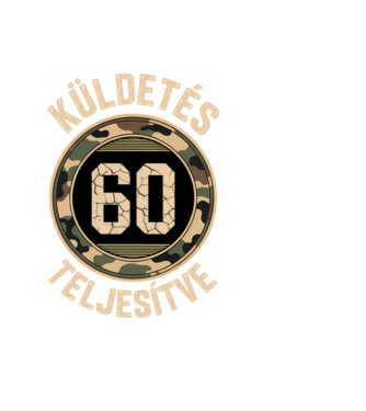Küldetés teljesítve 60 minta fekete pólón