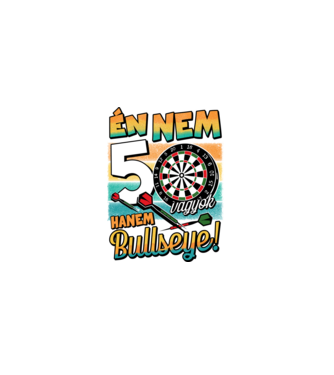Darts Szülinap 50 éves minta fekete pólón