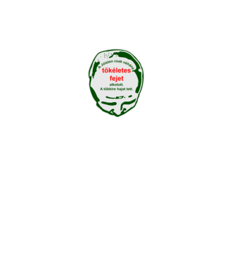 Kopasz minta fehér pólón