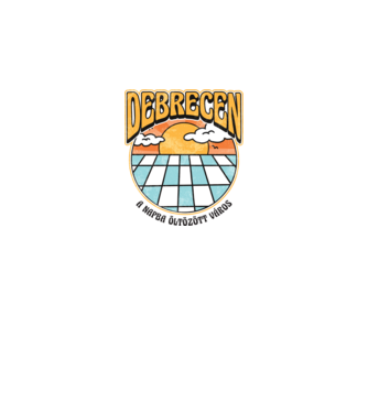 Debrecen a napba öltözött város minta szürke pólón