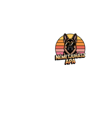 Németjuhász Apa minta neonsárga pólón