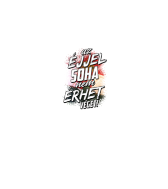 Az éjjel soha nem érhet véget minta farmerkék pólón