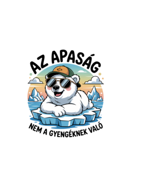 Az apaság nem gyengéknek való minta világos rózsaszín pólón