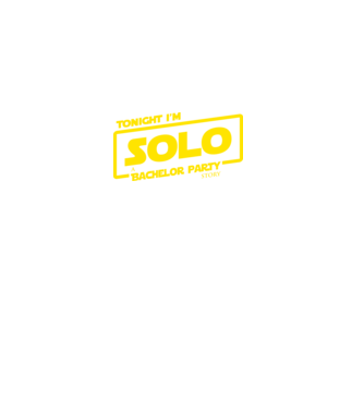Tonight I'm Solo minta fekete pólón
