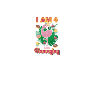 FLAMAZING SZÜLINAPOS 4 éves minta fehér pólón