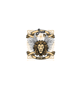 KINGS ARE BORN 1995 - JÚNIUS minta fekete pólón