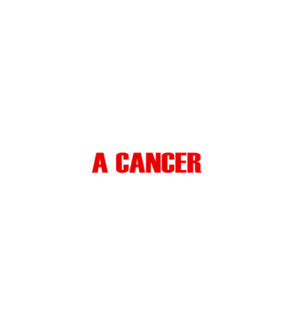 Piss of a CANCER minta fekete pólón