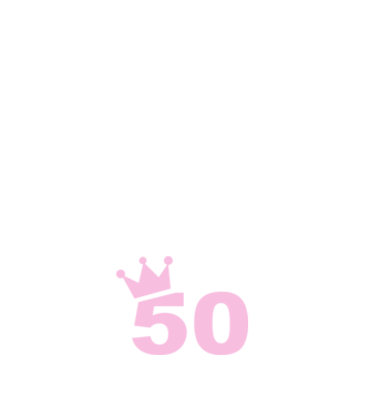 Crown Year - 50 minta fehér pólón