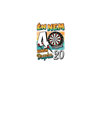Darts Szülinap 40 éves minta türkiz pólón