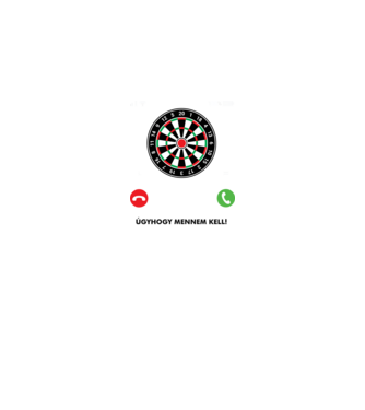 Hív a darts mennem kell minta királykék pólón