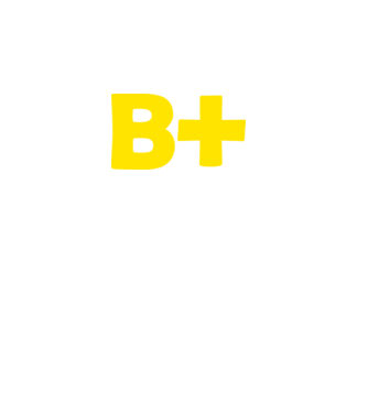 B+ minta fekete pólón
