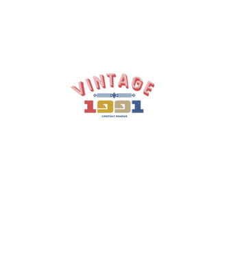 vintage 1991 minta fehér pólón