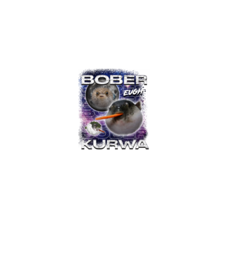 NEMBóber Kurwa pufferfish minta fekete pólón