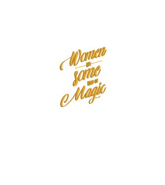 Women are magic minta farmerkék pólón