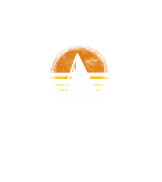 Balaton retro vitorlás minta fekete pólón