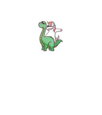 Dínós dabunicorn minta fekete pólón