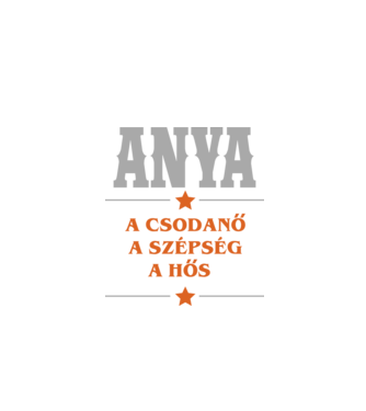 Anya a csodanő minta fekete pólón