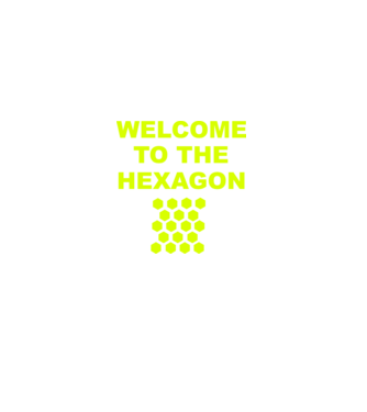 Welcome to the hexagon minta piros pólón