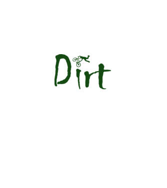 Dirt minta fehér pólón