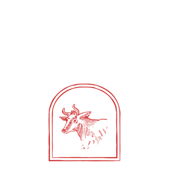 Fesztivál szarvasmarha bogrács  minta fekete pólón