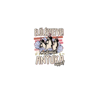 Előléptetve anya minta fekete pólón