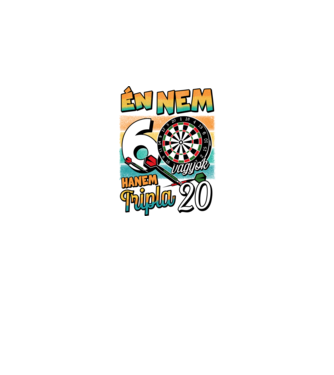 Darts Szülinap 60 éves minta fekete pólón