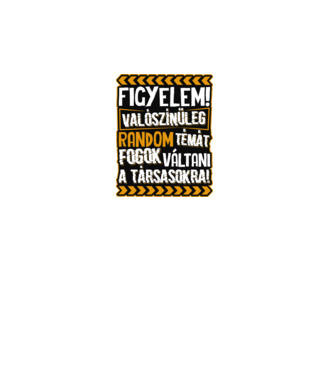 Figyelem társasjáték fan minta türkiz pólón
