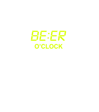 Beer o' clock minta fekete pólón