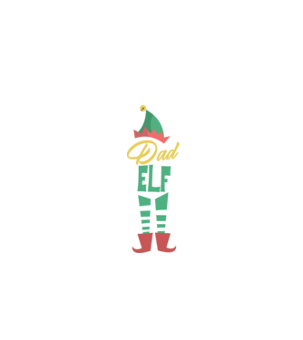 Elf family dad minta fekete pólón